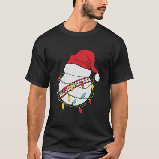 おもしろいクリスマスギフトCricket Ball Christmas Santa Tシャツ (正面)