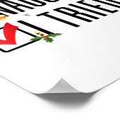 おもしろいクリスマスギフトSanta List Niceいけな I Tr ポスター (角)