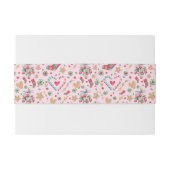 おもしろいクリスマスクッキーとお菓子       招待状ベリーバンド (裏面例)