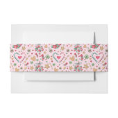 おもしろいクリスマスクッキーとお菓子       招待状ベリーバンド (正面例)