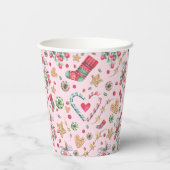 おもしろいクリスマスクッキーとお菓子      紙コップ (裏面)