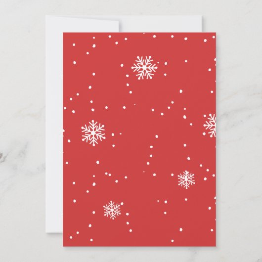 おもしろいクリスマスクッキー秘密のサンタ交換パーティー 招待状 (裏面)