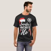 おもしろいクリスマスクラウス家族パジャマサンタのお気に入り Tシャツ (正面フル)