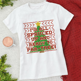 おもしろいクリスマスクロスステッチススプルチェツリータッキープン Tシャツ