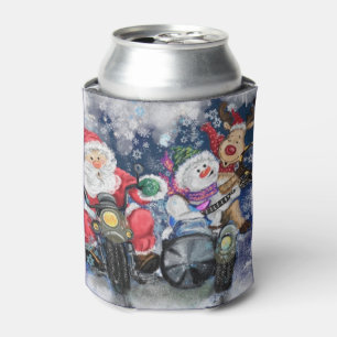 おもしろいクリスマスクーラーボックスハッピー最高のフリーズ 缶クーラー