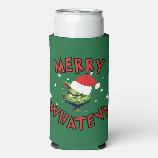 おもしろいクリスマスクーラーボックス スリム缶クーラー (Seltzer正面)