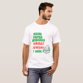 おもしろいクリスマスクールギフト Tシャツ (正面フル)