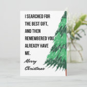 おもしろいクリスマスグリーティングカード シーズンカード (スタンド正面)