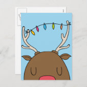 おもしろいクリスマスグリーティングカード シーズンポストカード (正面/裏面)