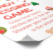 おもしろいクリスマスゲーム – 編集不可 ポスター (角)