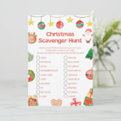 おもしろいクリスマスゲーム – 編集不可 –  招待状 (スタンド正面)