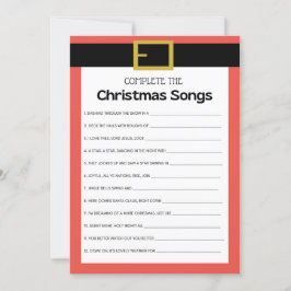 おもしろいクリスマスゲーム – 編集不可 –  招待状