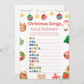 おもしろいクリスマスゲーム – 編集不可 –  招待状 (正面/裏面)