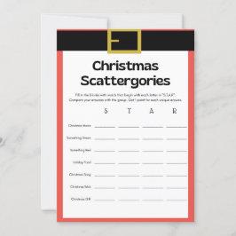 おもしろいクリスマスゲーム – 編集不可 –  招待状