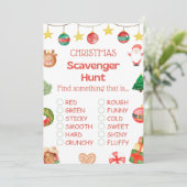 おもしろいクリスマスゲーム – 編集不可 –  招待状 (スタンド正面)