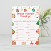 おもしろいクリスマスゲーム – 編集不可 –  招待状 (スタンド正面)