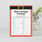 おもしろいクリスマスゲーム – 編集不可 –  招待状 (スタンド正面)