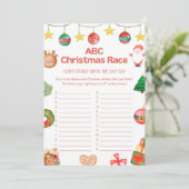 おもしろいクリスマスゲーム – 編集不可 –  招待状 (スタンド正面)