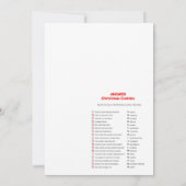 おもしろいクリスマスゲーム – 編集不可 –  招待状 (裏面)