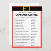 おもしろいクリスマスゲーム – 編集不可 –  招待状 (正面/裏面)