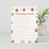 おもしろいクリスマスゲーム – 編集不可 –  招待状 (スタンド正面)