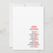 おもしろいクリスマスゲーム – 編集不可 –  招待状 (裏面)