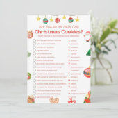 おもしろいクリスマスゲーム – 編集不可 –  招待状 (スタンド正面)