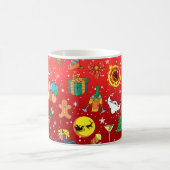 おもしろいクリスマスコーヒーマグ コーヒーマグカップ (中央)