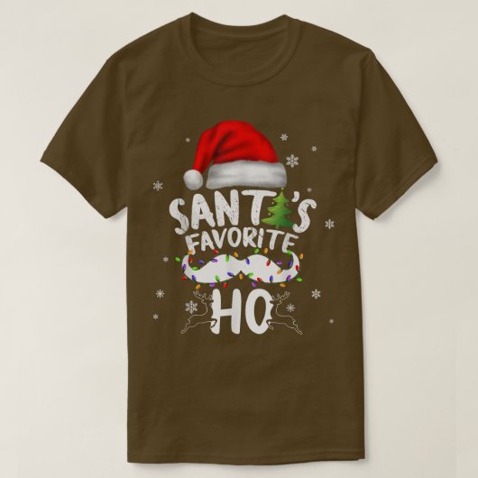 おもしろいクリスマスサンタお気に入りのスホクリスマス Tシャツ (デザイン正面)