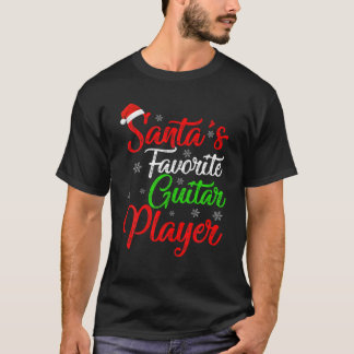 おもしろいクリスマスサンタのギタお気に入りのープレイヤーChristma Tシャツ