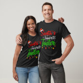おもしろいクリスマスサンタのテーラーお気に入りのクリスマス Tシャツ (ユニセックス)