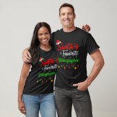 おもしろいクリスマスサンタのビデオグラファーお気に入りのクリスマス Tシャツ (ユニセックス)