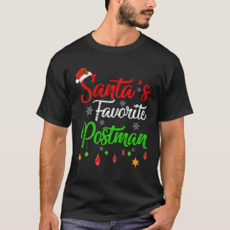 おもしろいクリスマスサンタのポスマお気に入りのンクリスマス Tシャツ