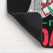 おもしろいクリスマスサンタアイスホッケーゴールテンダーゴアリー マウスパッド (コーナー)