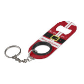 おもしろいクリスマスサンタキーチェーンボトルオープナー キーホルダー栓抜き (正面アングル)