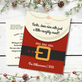 おもしろいクリスマスサンタクロースいけな&ニースホリデー シーズンポストカード