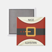 おもしろいクリスマスサンタクロースいけな&ニースホリデー マグネット (正面/裏面)