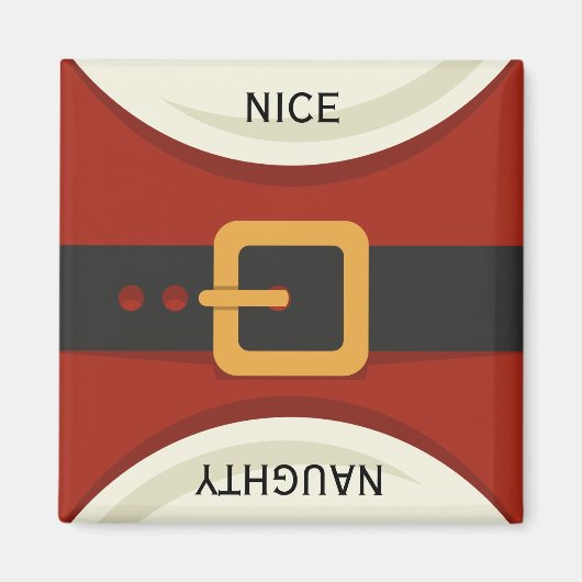 おもしろいクリスマスサンタクロースいけな&ニースホリデー マグネット (正面)