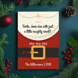 おもしろいクリスマスサンタクロースいけな&ニース写真 シーズンカード