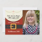 おもしろいクリスマスサンタクロースいけな&ニース写真 シーズンカード (正面)