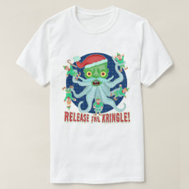 おもしろいクリスマスサンタクロースがクリングルをリリース Tシャツ