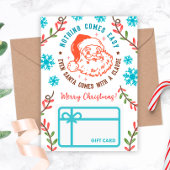 おもしろいクリスマスサンタクロースのギフトカードホルダー 招待状