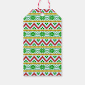 おもしろいクリスマスサンタクローススワールウエイトリフター ギフトタグ (裏面)