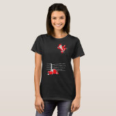おもしろいクリスマスサンタクロースレスリングクリスマス Tシャツ (正面フル)