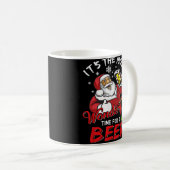 おもしろいクリスマスサンタクロース コーヒーマグカップ (正面右)