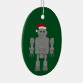 おもしろいクリスマスサンタクロース セラミックオーナメント (右)