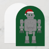 おもしろいクリスマスサンタクロース 招待状 (正面/裏面)