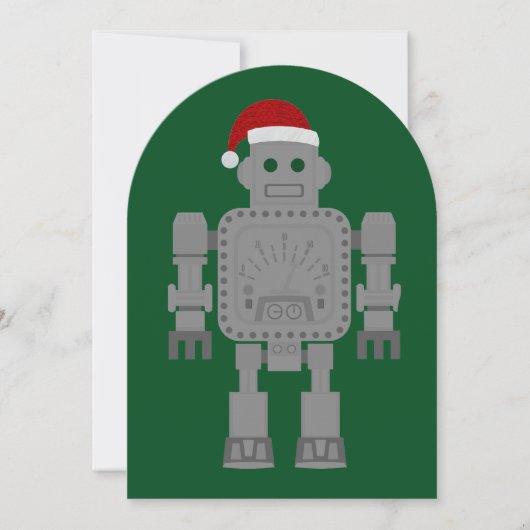 おもしろいクリスマスサンタクロース 招待状 (正面)