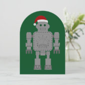 おもしろいクリスマスサンタクロース 招待状 (スタンド正面)