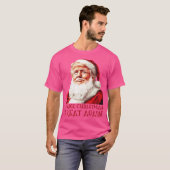 おもしろいクリスマスサンタクロース Tシャツ (正面フル)